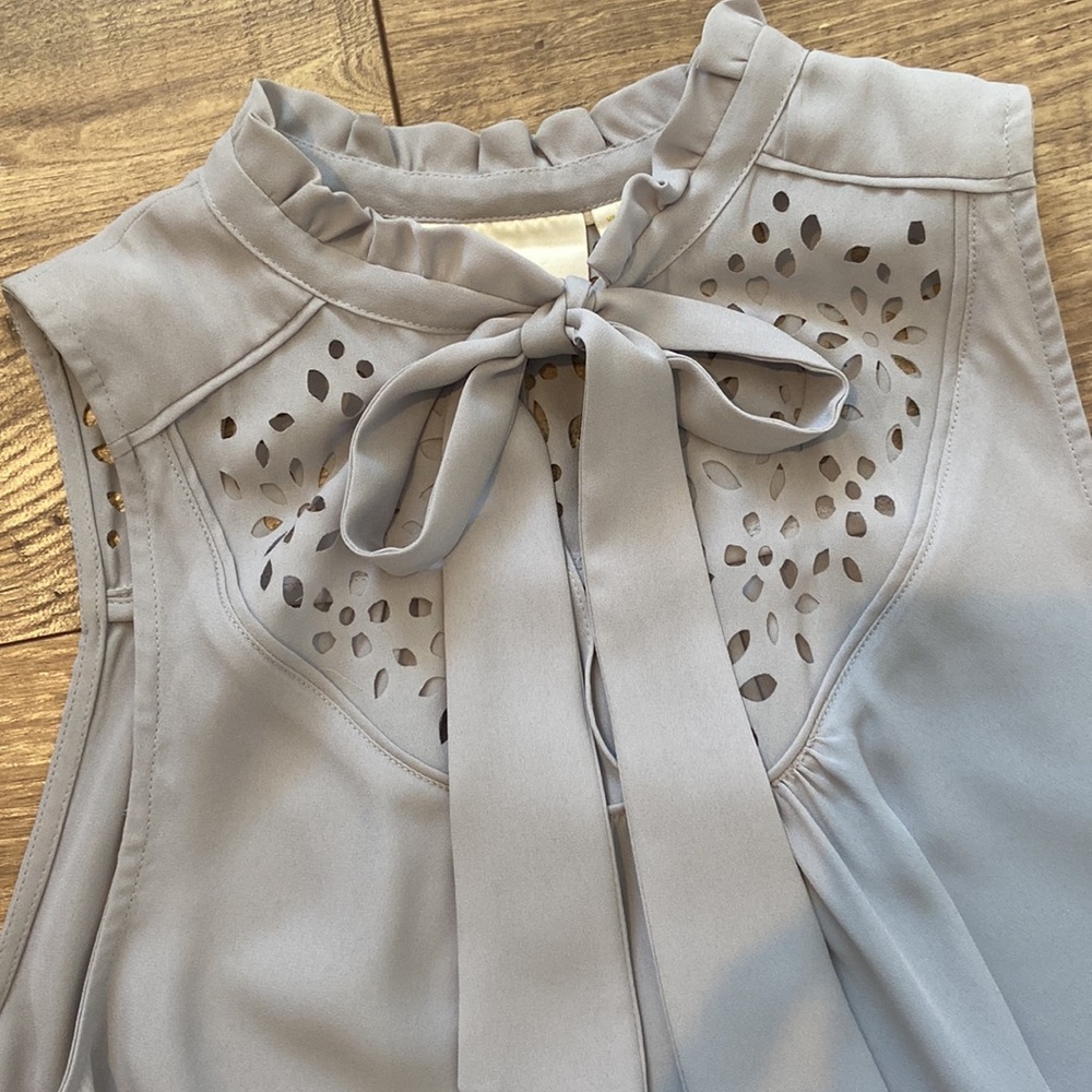 Anthropologie Front Bow Blouse